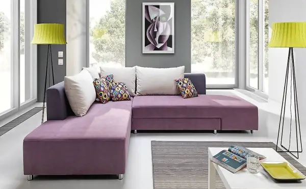  XXL POLSTER SCHLAF SOFA ECK SITZ POLSTER GARNITUR L FORM