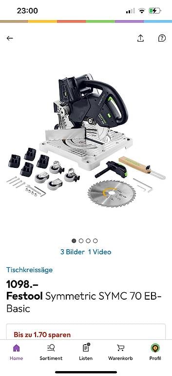 Festool Symmetric symc 70 Neu