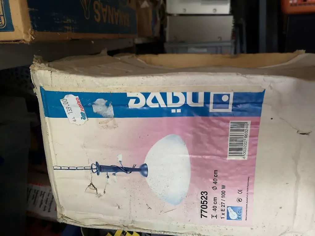 hänge Lampe Glas Metallkette