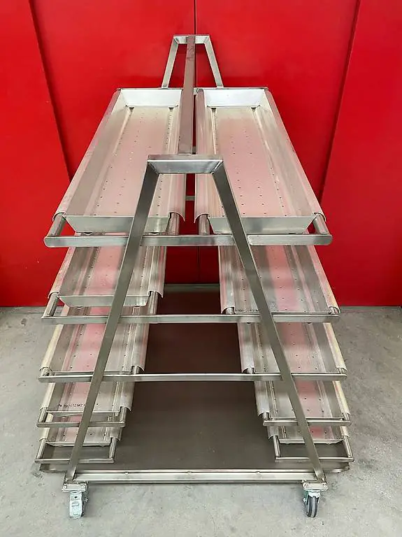 Regalwagen aus Edelstahl - Räumungsverkauf