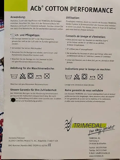 Bettbezug (Milben & Allergiedicht) TRIMEDAL