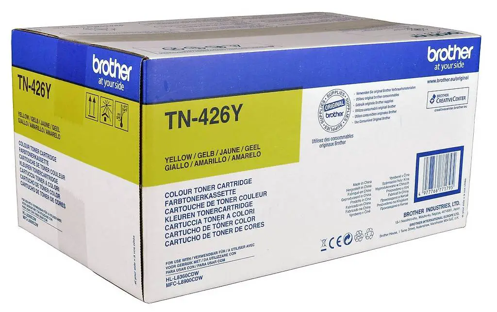 brother hl-l8360cdw, mfc-l8900cdw yellow toner, tn-426y