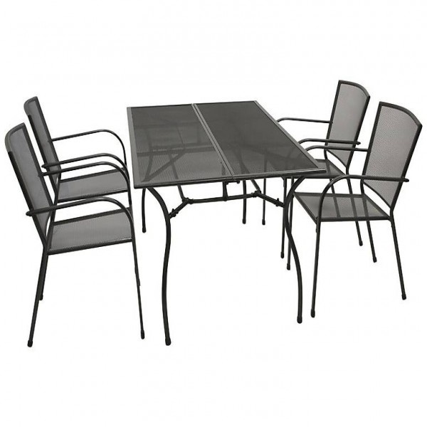  Sitzgruppe Gartenset Garnitur Gartenmöbel Streckmetall