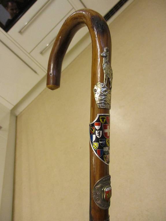 Wanderstock Geh-Stock Alpine Chic Deko Lauterbrunnen Graubün