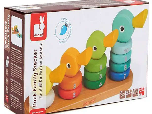  Baby Kinderspielzeug Janod, Entenfamilie zum Stapeln