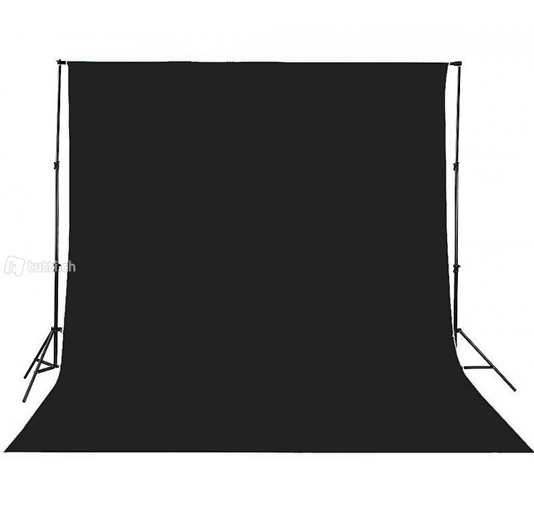  Hintergrundstoff 3x6 m schwarz