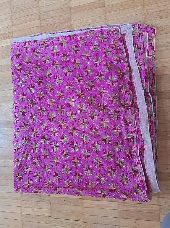 Indisches Kopftuch von einem Sari (neu)