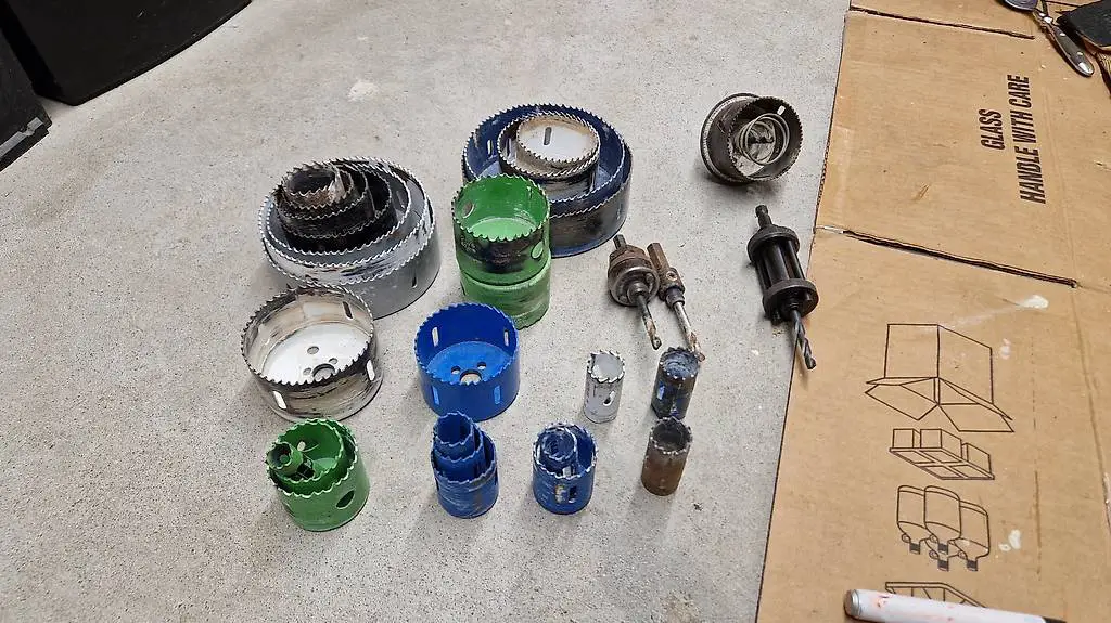 Lochsägen Bohrer mit Aufnahmen