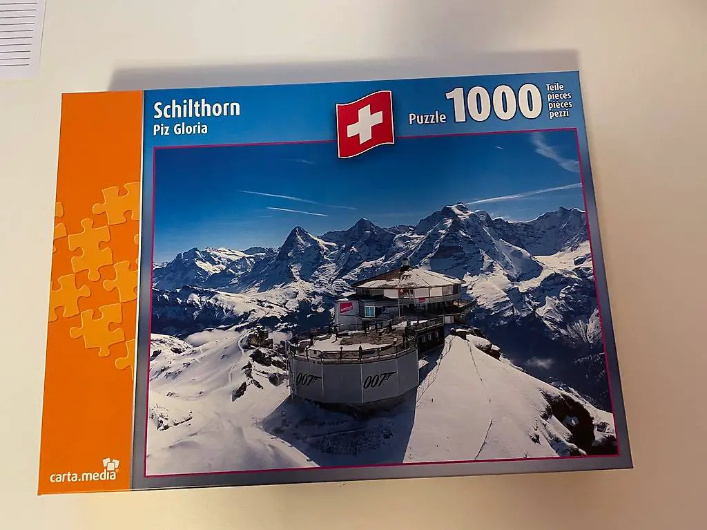 Puzzle Schilthorn Piz Gloria mit 1000 Teilen