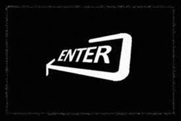 Fussmatte-Enter-schwarz-weiss