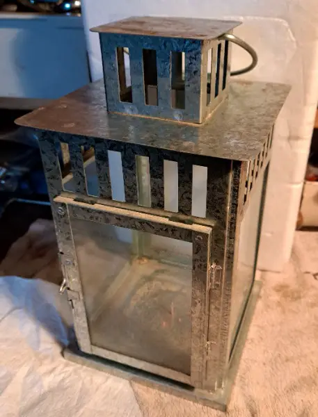 Gartenlampe h. 27cm, 15x15cm