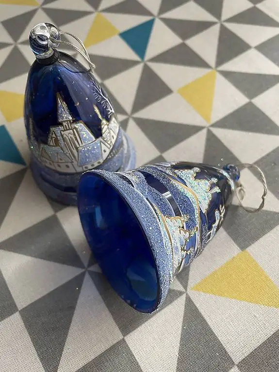 Weihnachtsglöckchen 2Stk. Glas