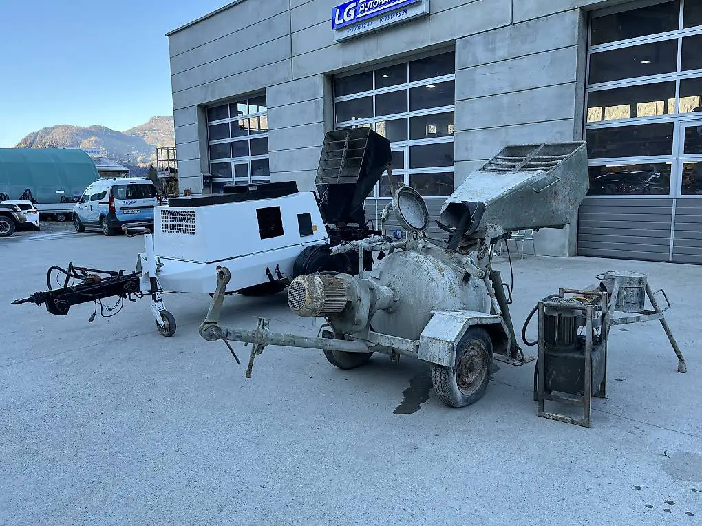 2 x überzugmaschine mit zubehör