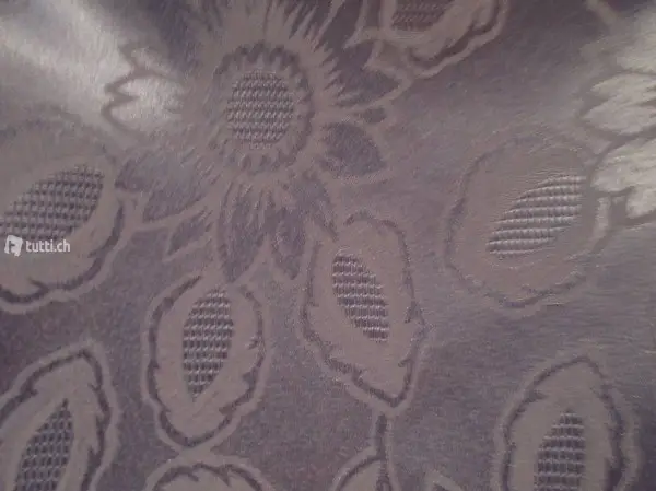 Neues ovales glänzendes blaues Tischtuch (gross)