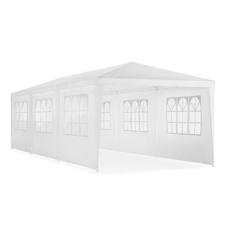 Partyzelt MARIS 9 x 3 m weiss inkl. 8 Seitenwände