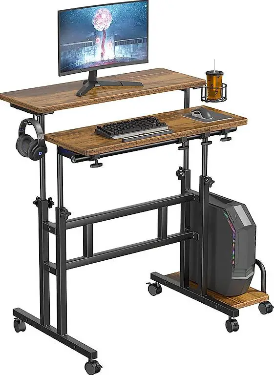Stehpult Höhenverstellbar Sitz-Steh Schreibtisch