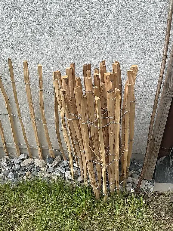 Staketenzaun, 300 * 90 cm, Haselnuss