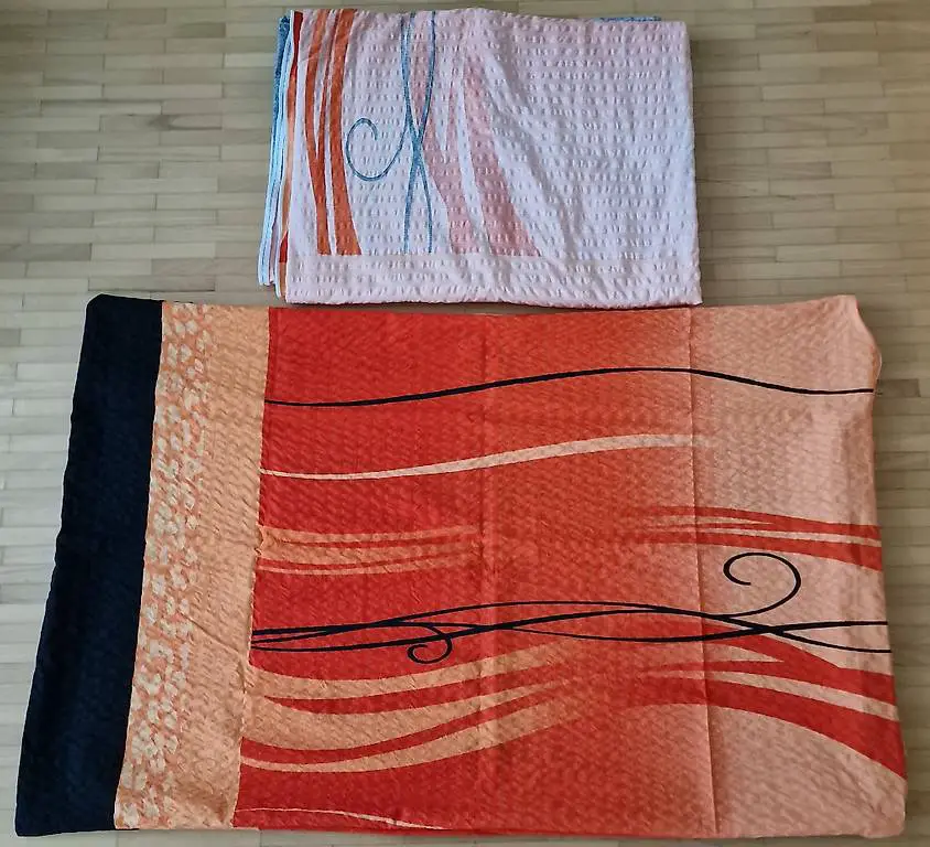 Bettwäsche Seersucker orange