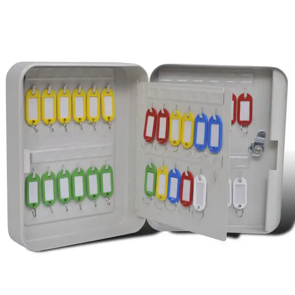  Schlüsselkasten Schlüsseltresor Schlüsselschrank mit 48 Ha..