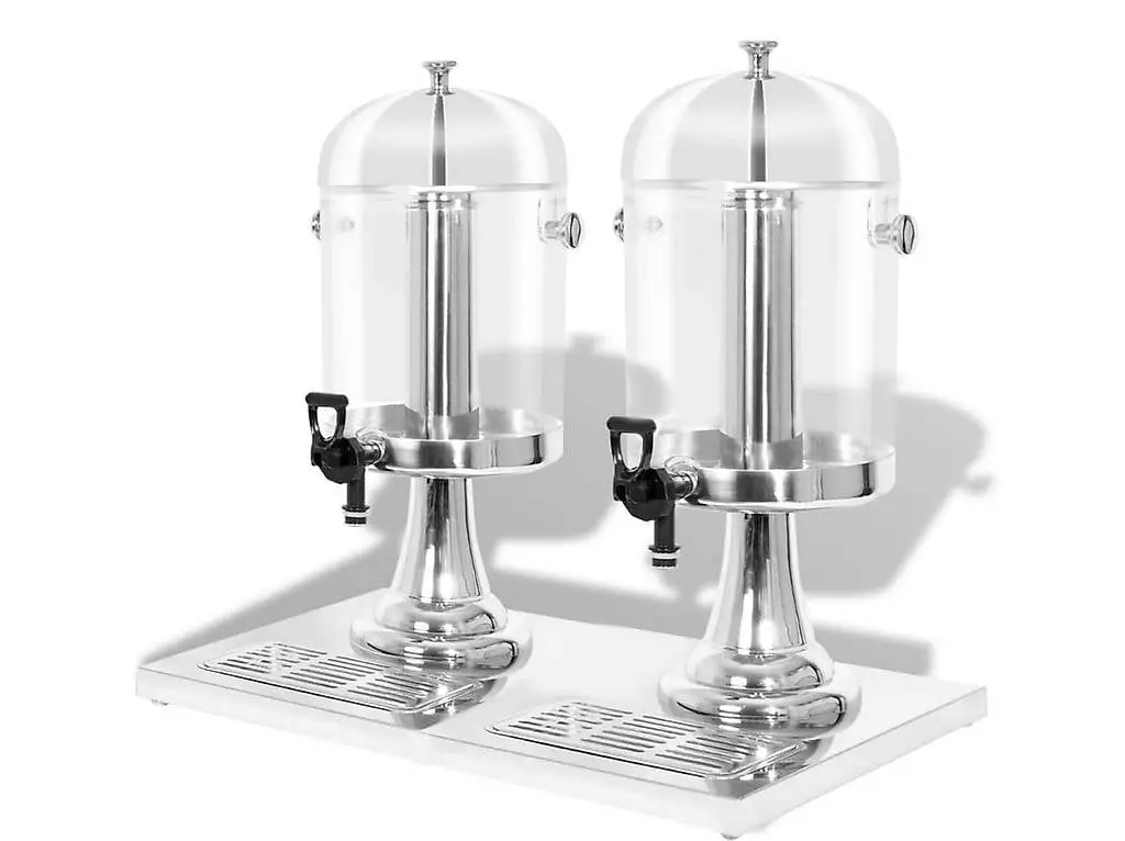 Getränkespender 2-fach Edelstahl 2 x 8 Liter