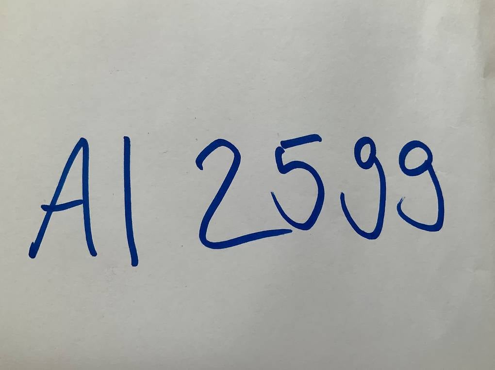 Autonummer Kontrollschild * AI 2599 *