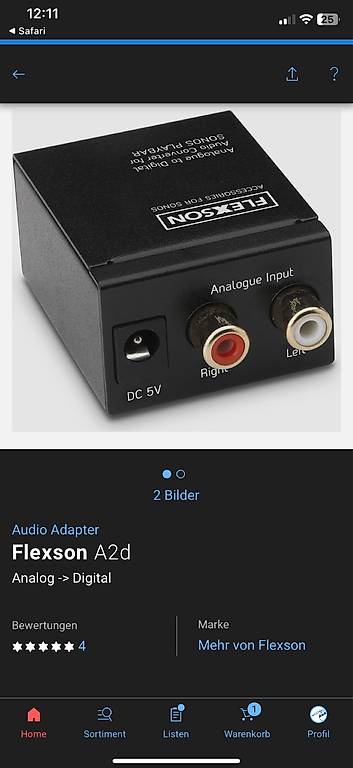 Flexson A2d Analog -> Digital