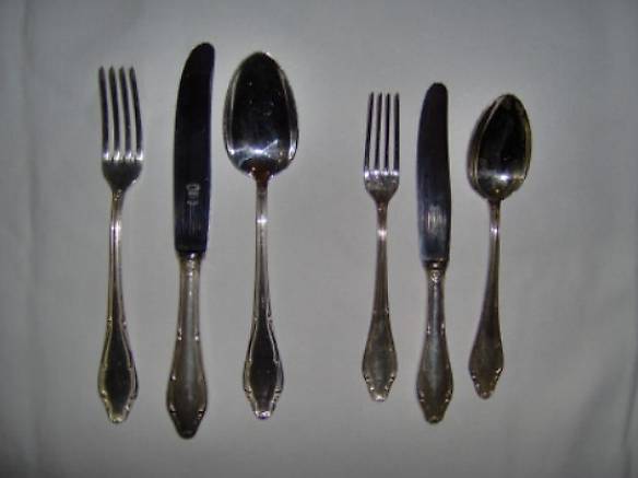 Original Wellner Mozart Besteck, 12-teilig, 90g versilbert