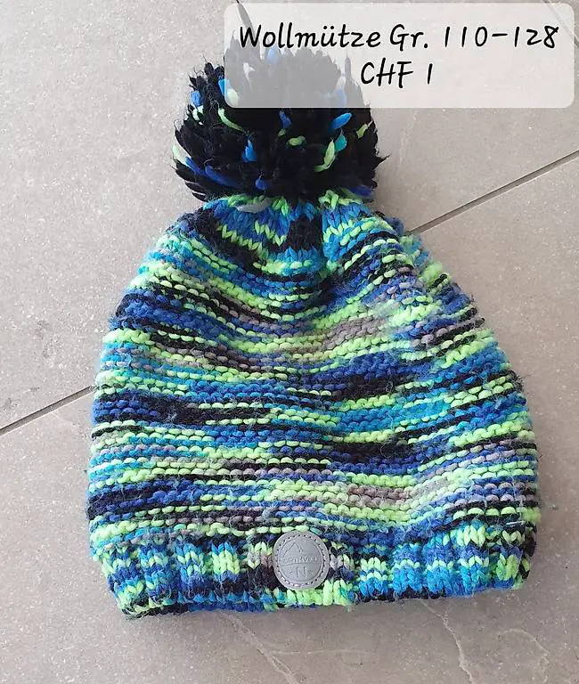 Wollmütze Gr. 12.-128