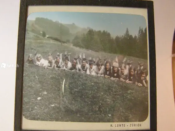 Fotoglasplatte Schulausflug 155