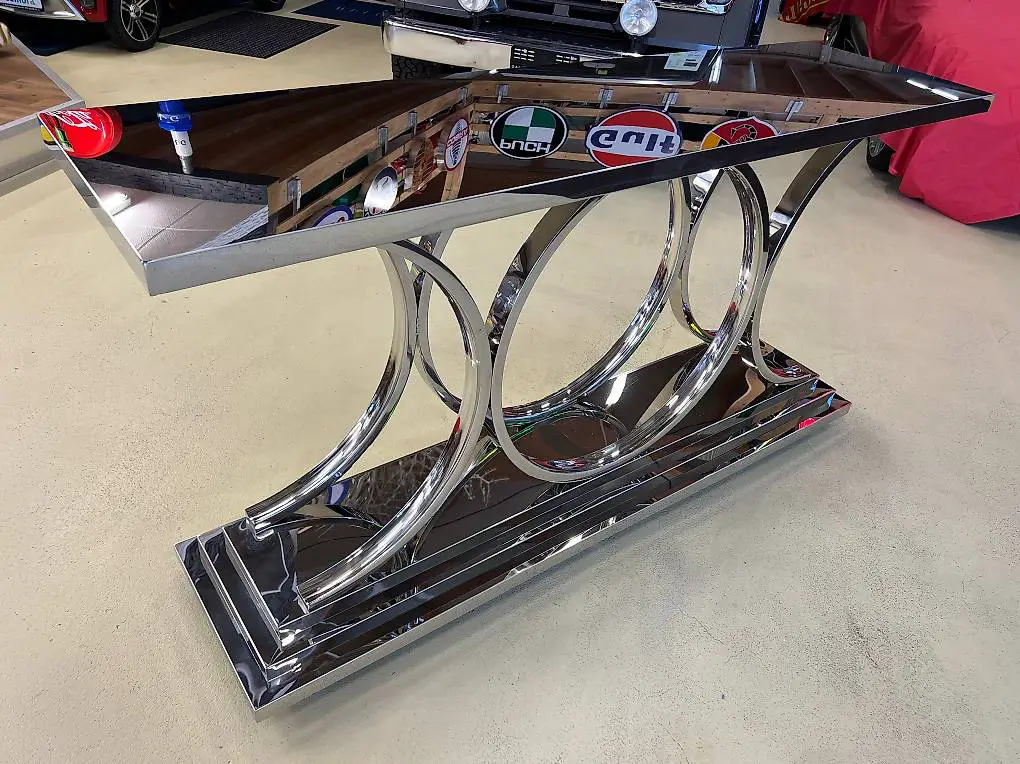 Chrom SIDEBOARD massiv auf Räder