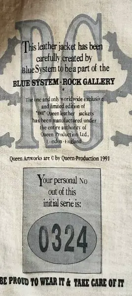 Queen Jacke limitiert und signiert
