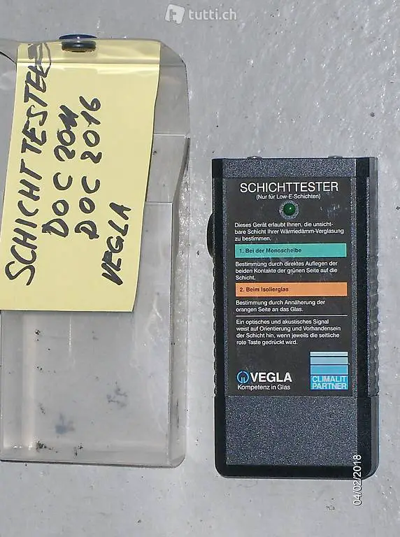 Isolierglas Schicht Dicken Prüfgerät oder VSG /ESG Glas