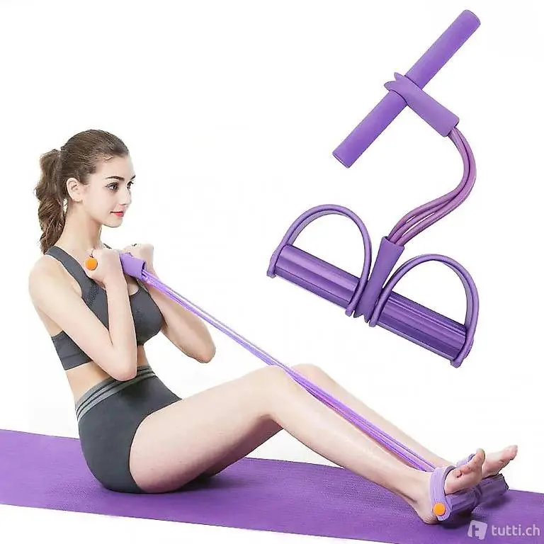  Fitnessbänder mit Pedalen und Griff