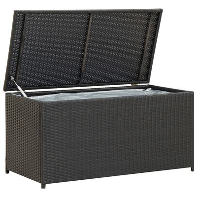 vidaXL Gartenbox Poly Rattan 100x50x50 cm SKU:46471