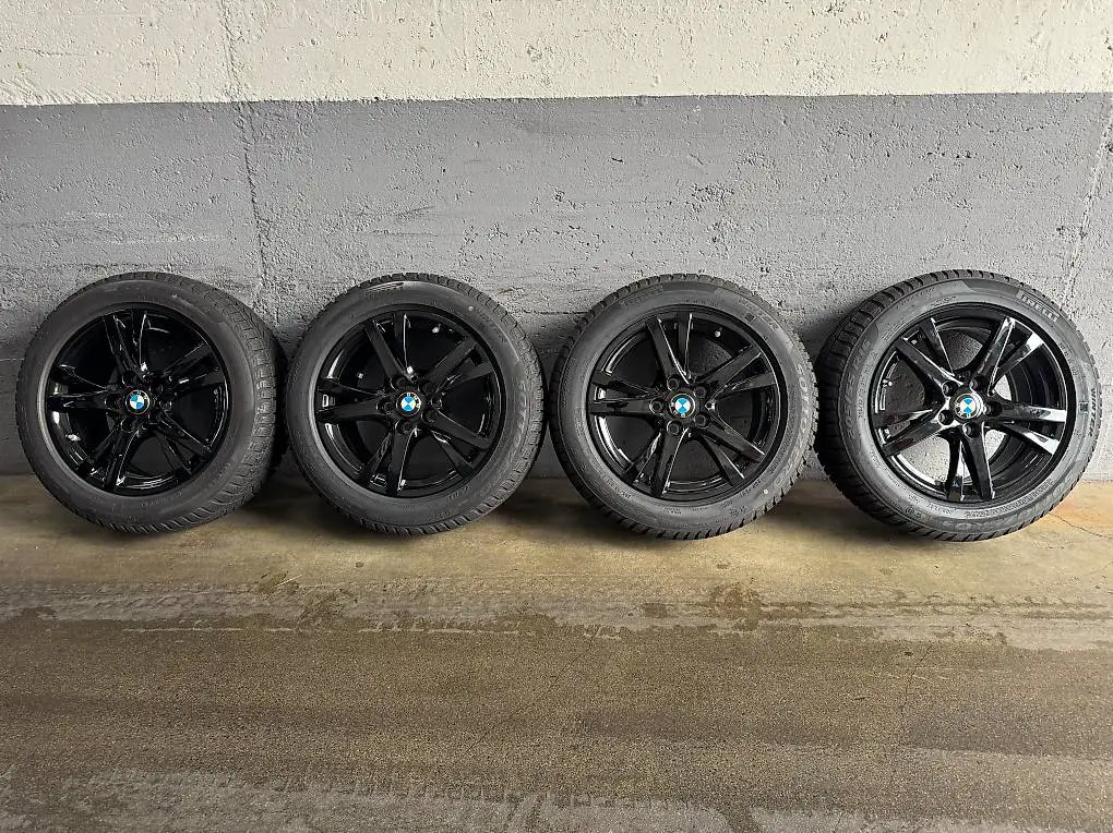 Original BMW Winterkomplettradsatz Doppelspeiche 473 schwarz