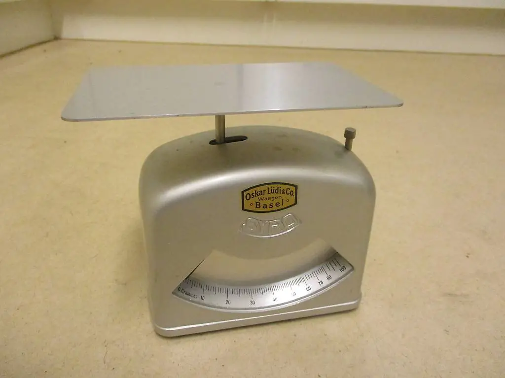 Briefwaage SYRO 60er 70er Fein-Waage aus Metall