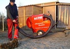 Pferdeäpfel-, Laub-, Abfall- oder Fallobstsauger, der Multi-Sauger