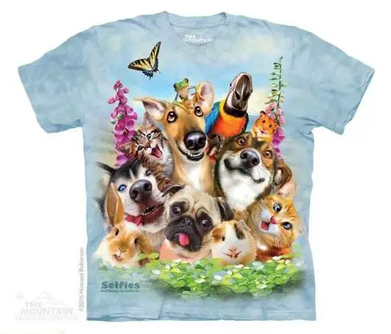 T-Shirts Kleintiermotiven - Meerschweinchen, Hamster, Hase, Frettchen