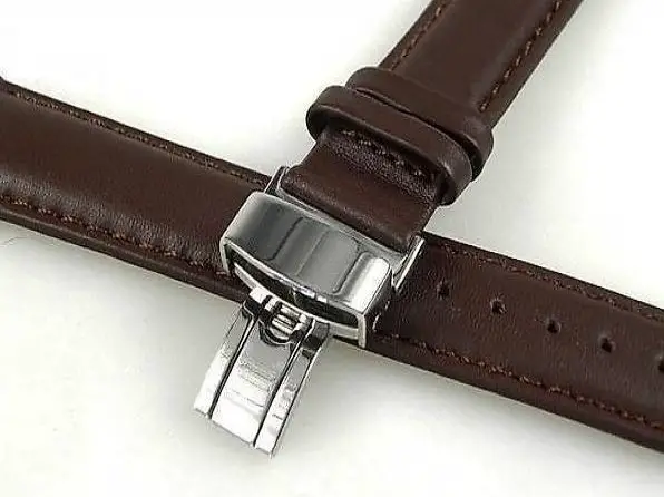 Uhrband Braun Faltschliesse 19 23 24 26mm NEU