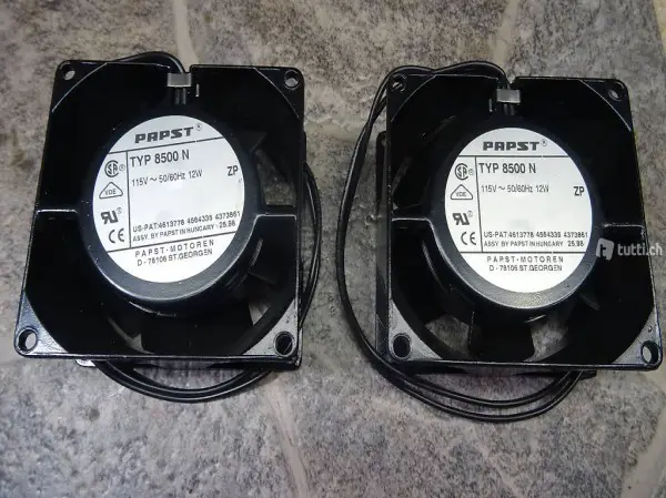 2 x Papst Lüfter / Ventilator 8500N - 115VAC