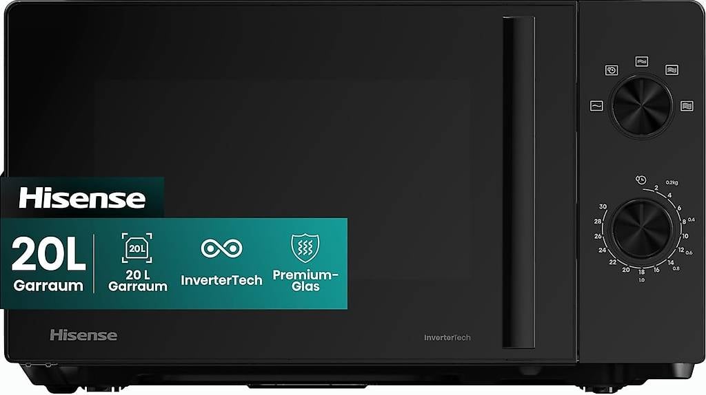 Hisense H20MOBP1HI Mikrowelle /20 L /700W /InverterTech/Kera