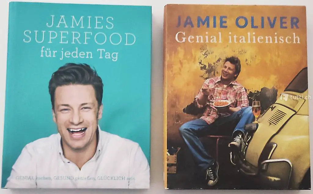 Jamie Oliver Zeitschriften und Bücher, statt 160.-