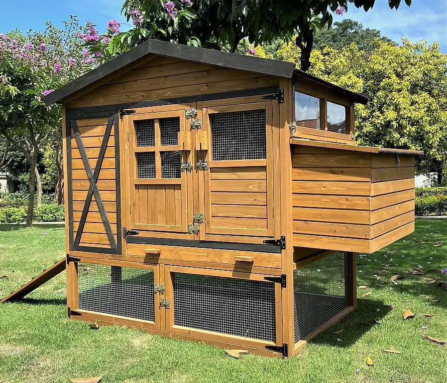isolierter hühnerstall hasenstall gänse enten wachtlen neu