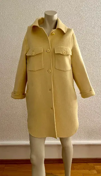 Blonde No.8 Wollmantel, Gr. 36, hellgelb, Kurzmantel