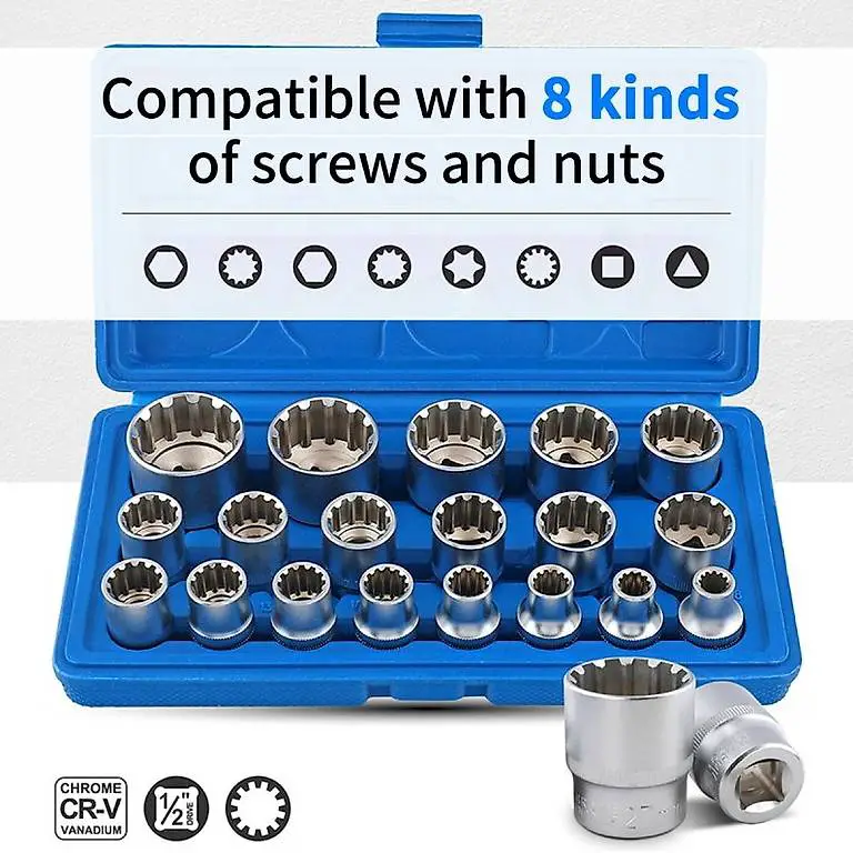 Steckschlüssel Multifunkions Nüsse Set 8-32mm