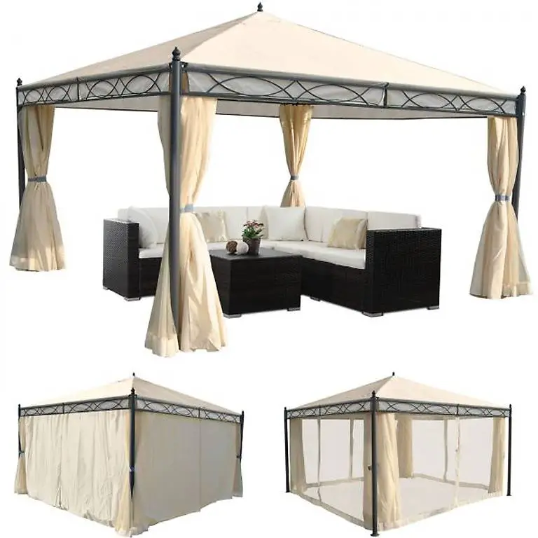 Pergola Cadiz 3x3m (crema)