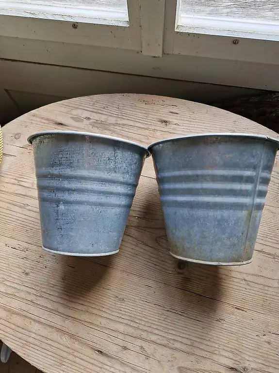 Eimer Blumentopf Deko Shabbychic SF