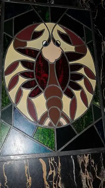 2x antike Horoskope Fensterbilder