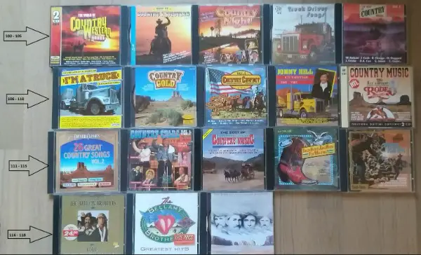 CDs, CD Country Jonny Hill, Bellamy Brothers, usw.