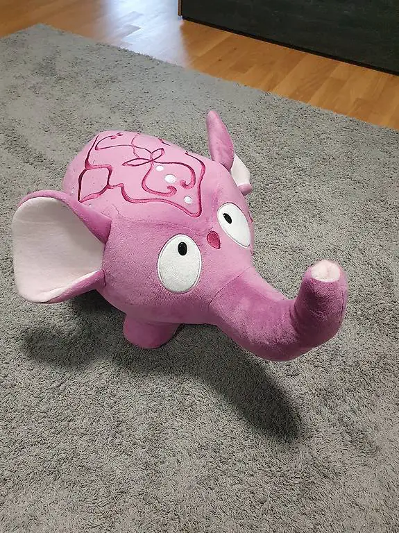 Grosser Pinker Plüsch Elefant von NICI